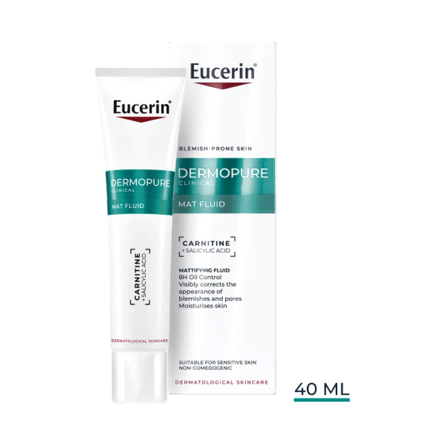 Eucerin DermoPure Clinical Mattifying Fluid 40ml — tube packshot