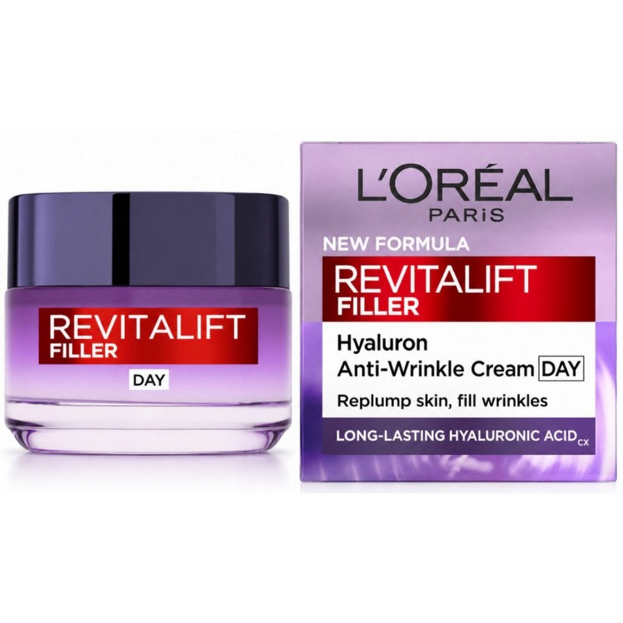 L'Oréal Paris Revitalift Filler Renew Anti-Ageing Cream 50ml — Hyaluronic Acid Replumping Day Moisturiser