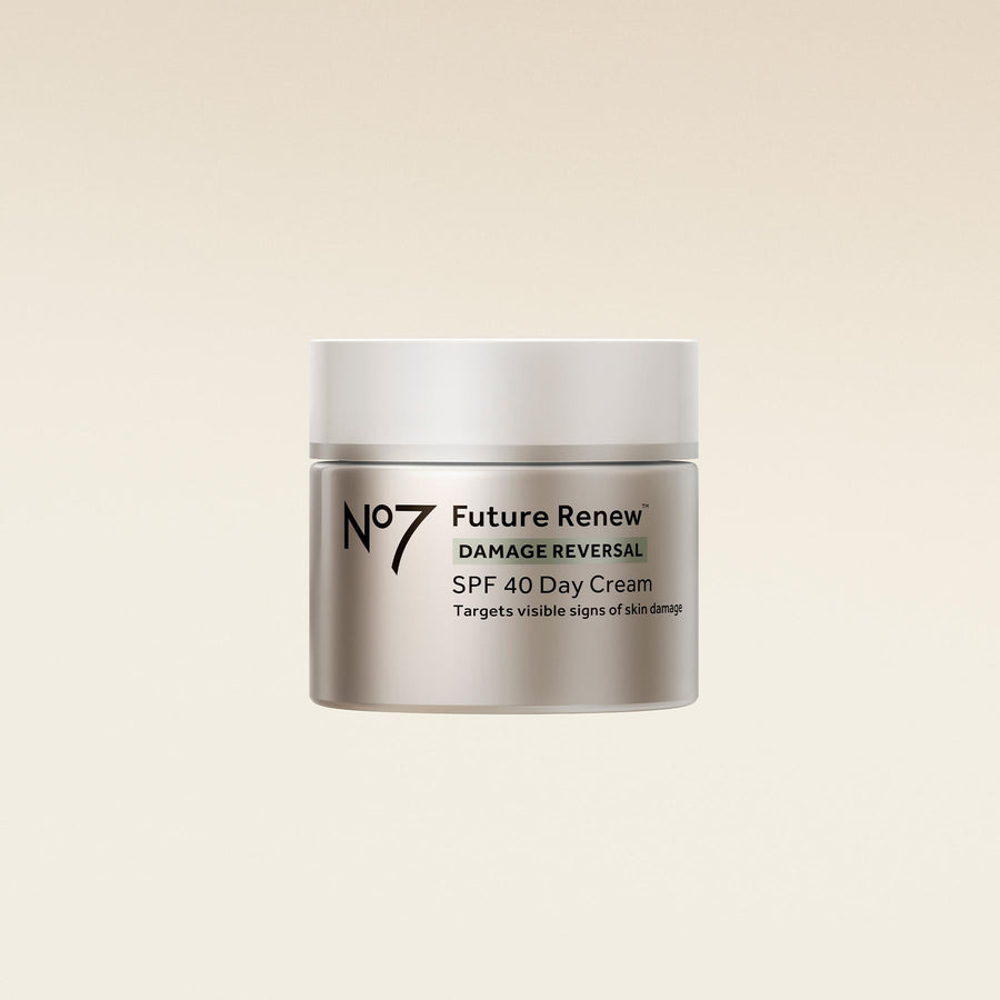 No7 Future Renew Damage Reversal SPF40 Day Cream 50ml — jar packshot