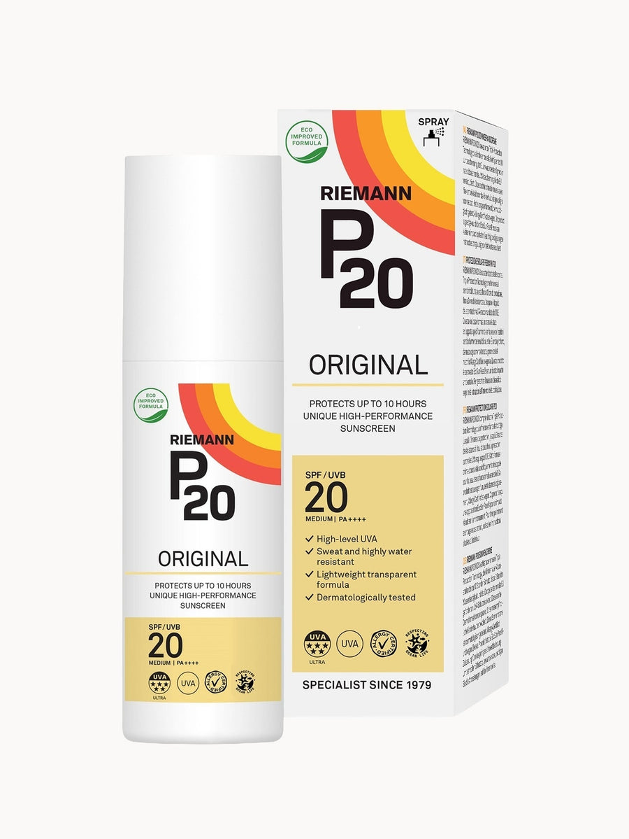 Riemann P20 Original SPF20 Spray 100ml — Once-a-Day, Travel-Size Sun Protection by Riemann P20