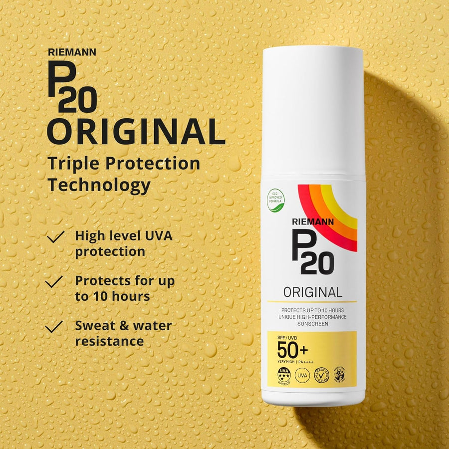 Riemann P20 Original SPF50+ Spray 200ml — Once-a-Day, High UVA & UVB Protection