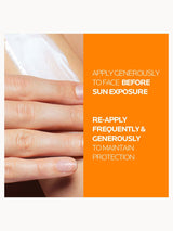How to apply Anthelios UVMune 400 — apply before sun exposure and re-apply generously