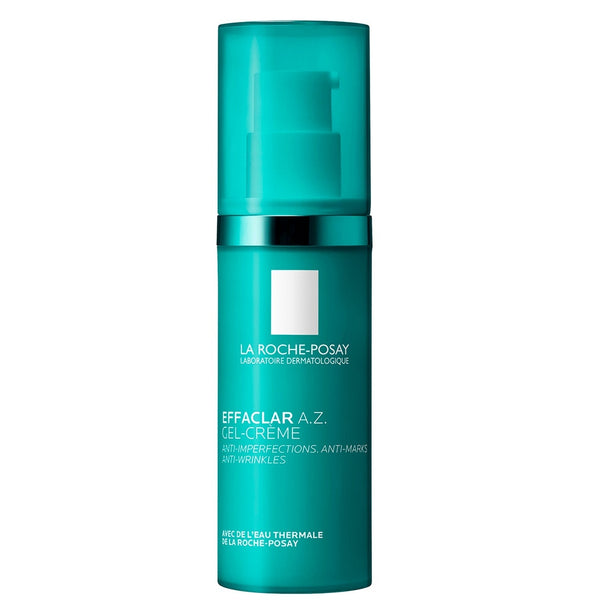 La Roche-Posay Effaclar A.Z. Gel-Cream 40ml pump bottle front packshot