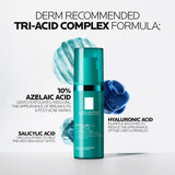 Effaclar A.Z. tri-acid complex with azelaic acid salicylic acid and hyaluronic acid