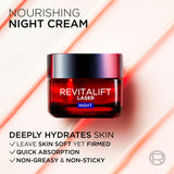 L'Oréal Paris Laser Renew Night Cream — bouncy-rich nourishing texture close-up