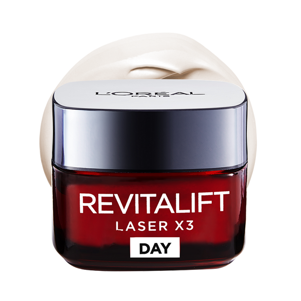 L'Oréal Paris Revitalift Laser Triple Action Day Cream 50ml — jar packshot on white background