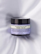 Neal's Yard Vitamin E & Avocado Night Cream 50g — lifestyle product shot