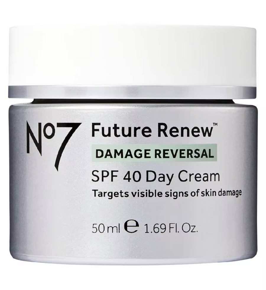 No7 Future Renew Damage Reversal SPF40 Day Cream 50ml — Lost Elasticity & Dry Skin Moisturiser by No7