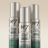 No7 Future Renew Night Serum — application on skin