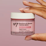 No7 Restore & Renew Face & Neck Multi Action Night Cream 50ml — jar packshot