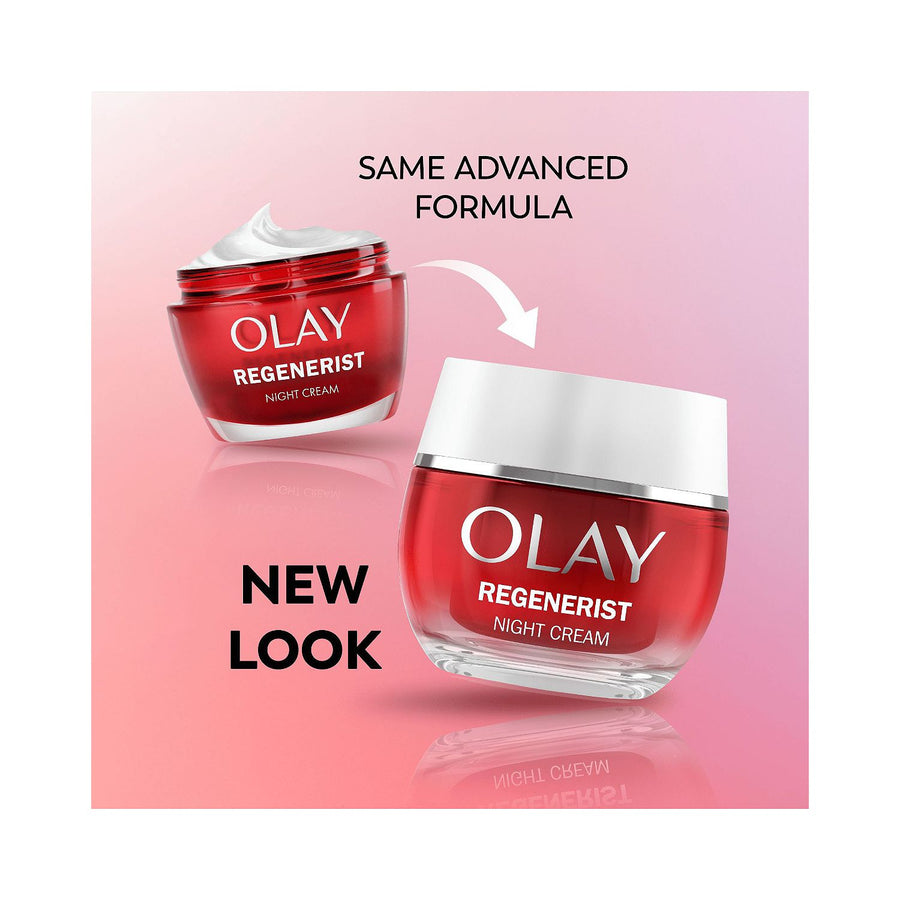 Olay Regenerist 3 Point night cream — angled product shot