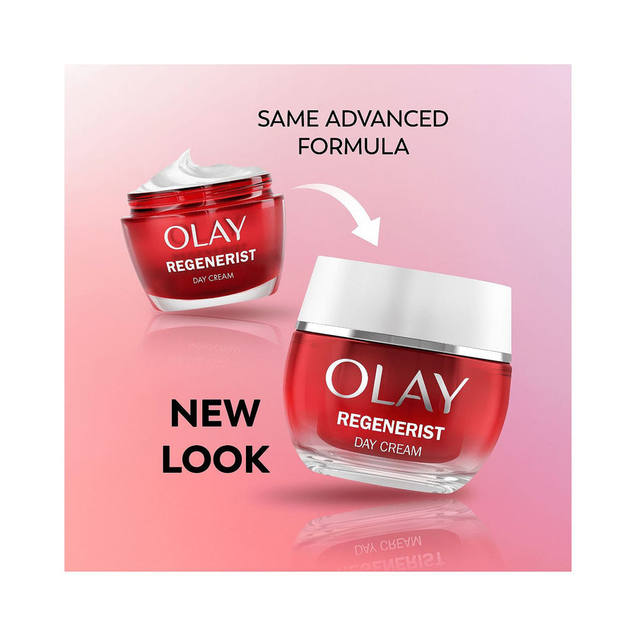 Olay Regenerist 3 Point day cream — angled product shot