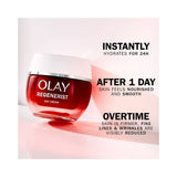 Olay Regenerist daily treatment cream — application zones