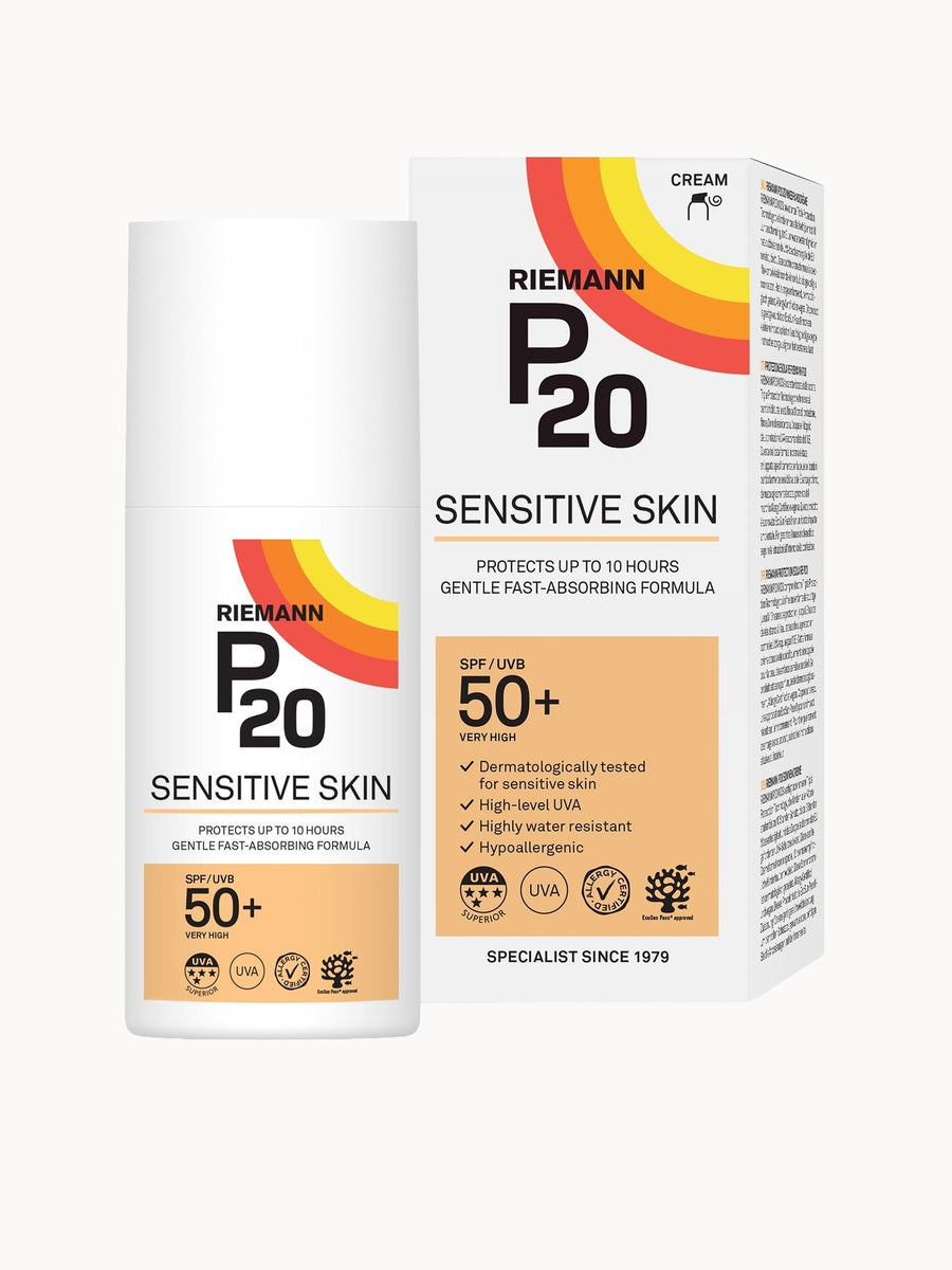 Riemann P20 Sensitive Suncream SPF50+ 200ml — Once-a-Day Sun Cream for Sensitive Skin by Riemann P20