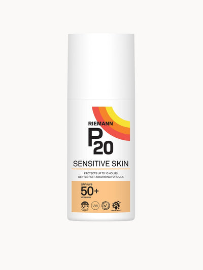 Riemann P20 Sensitive Suncream SPF50+ 200ml — Once-a-Day Sun Cream for Sensitive Skin by Riemann P20