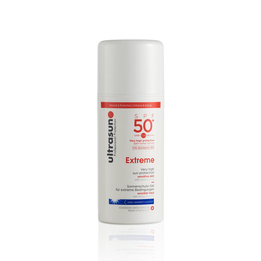 Ultrasun Extreme SPF50+ Sunscreen Gel 100ml — front of pump bottle