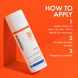 Ultrasun Family SPF30 — how to apply sun gel