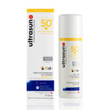 Ultrasun Kids SPF50+ — back of pack with ingredients and claims